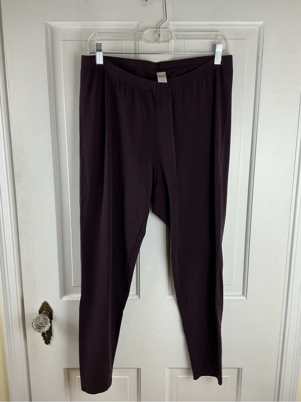 J. Jill Eggplant Pima Ankle Leggings Size XL